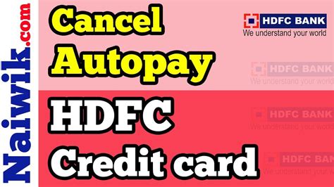 how to deactivate smart pay hdfc credit card|hdfc credit card online payment.